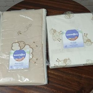 NWT BabiesRUs Diaper Stacker and Crib Sheet